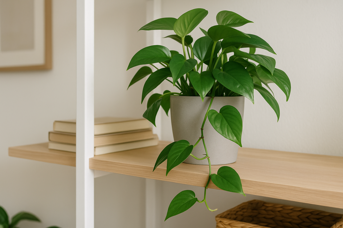 Wo sollte man einen Efeutute im Haus aufstellen, damit er große und gesunde Blätter entwickelt?