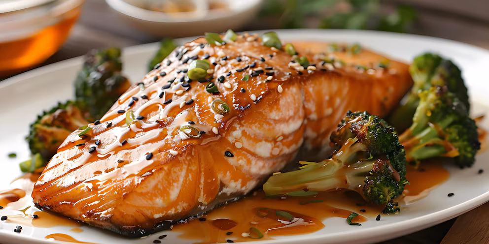 Gebackener Lachs mit Sojasauce: ein einfaches und schnelles Rezept, das Ihre Gäste begeistern wird