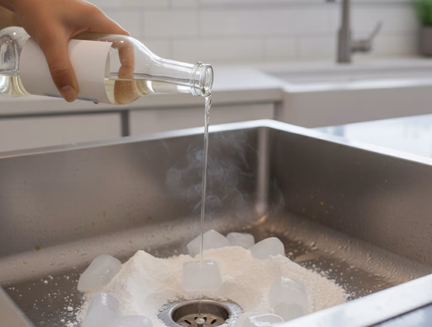 Mischen Sie Backpulver, Essig und Eiswürfel: Warum ist das empfehlenswert und wozu dient es in der Küche?