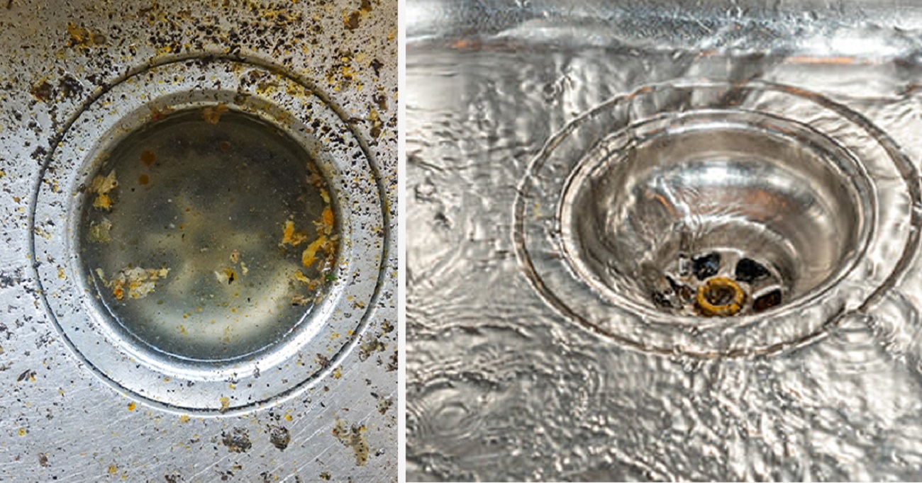 Weder Essig noch Backpulver. Gießen Sie ein halbes Glas davon hinein, und der Abfluss reinigt sich von selbst.